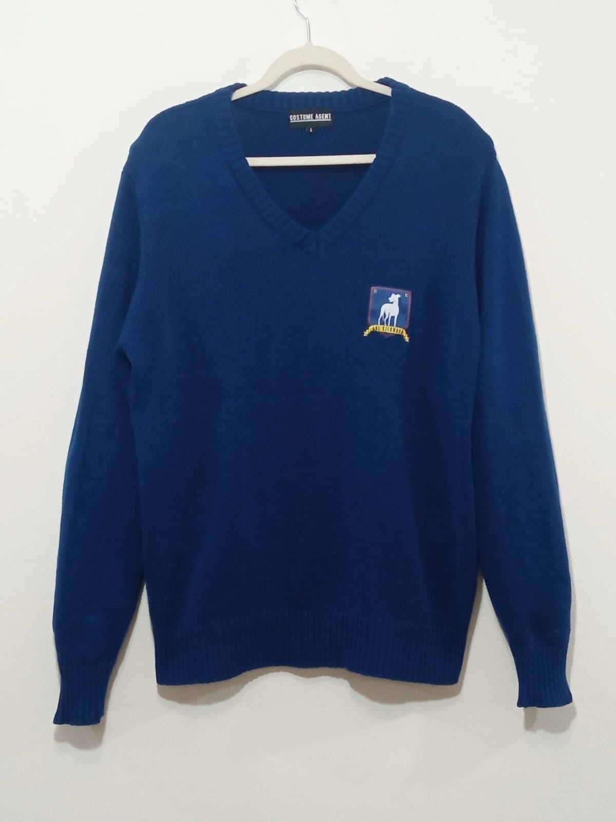Ted Lasso Coach Afc Richmond Sweater Halloween Costume Cosplay Blue Size Large